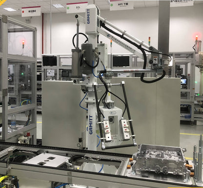 HB-F Series | Integrated EV Inverter Assembly Workstation with Torque Reaction Arm