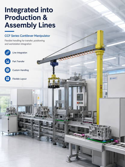 CCF industrial manipulator integrated into production and assembly line