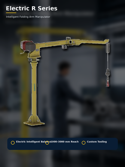 Electric R Series intelligent folding arm manipulator industrial workstation hero image