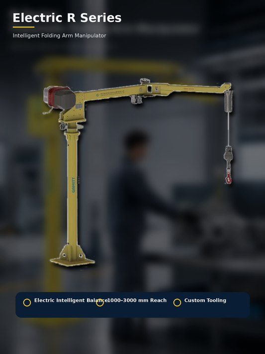 Electric R Series intelligent folding arm manipulator industrial workstation hero image