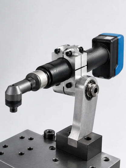 Mechanical split clamp for ESTIC EHC-T PULSE T cordless angle nutrunner on HB Torque reaction arm workstation
