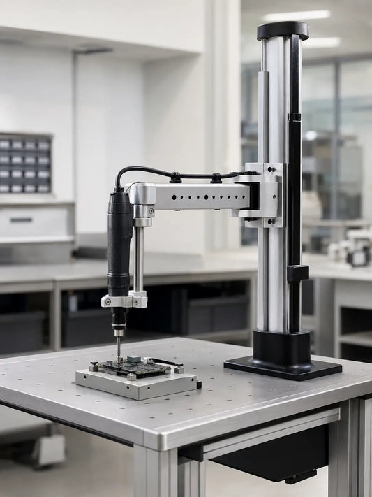 HB Torque precision workstation compatible with ESTIC MTA0202 micro-torque Tracer Arm and Handy 2000 Micro tools