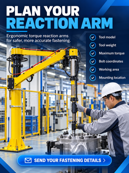 Application checklist for selecting a heavy-duty industrial torque reaction arm