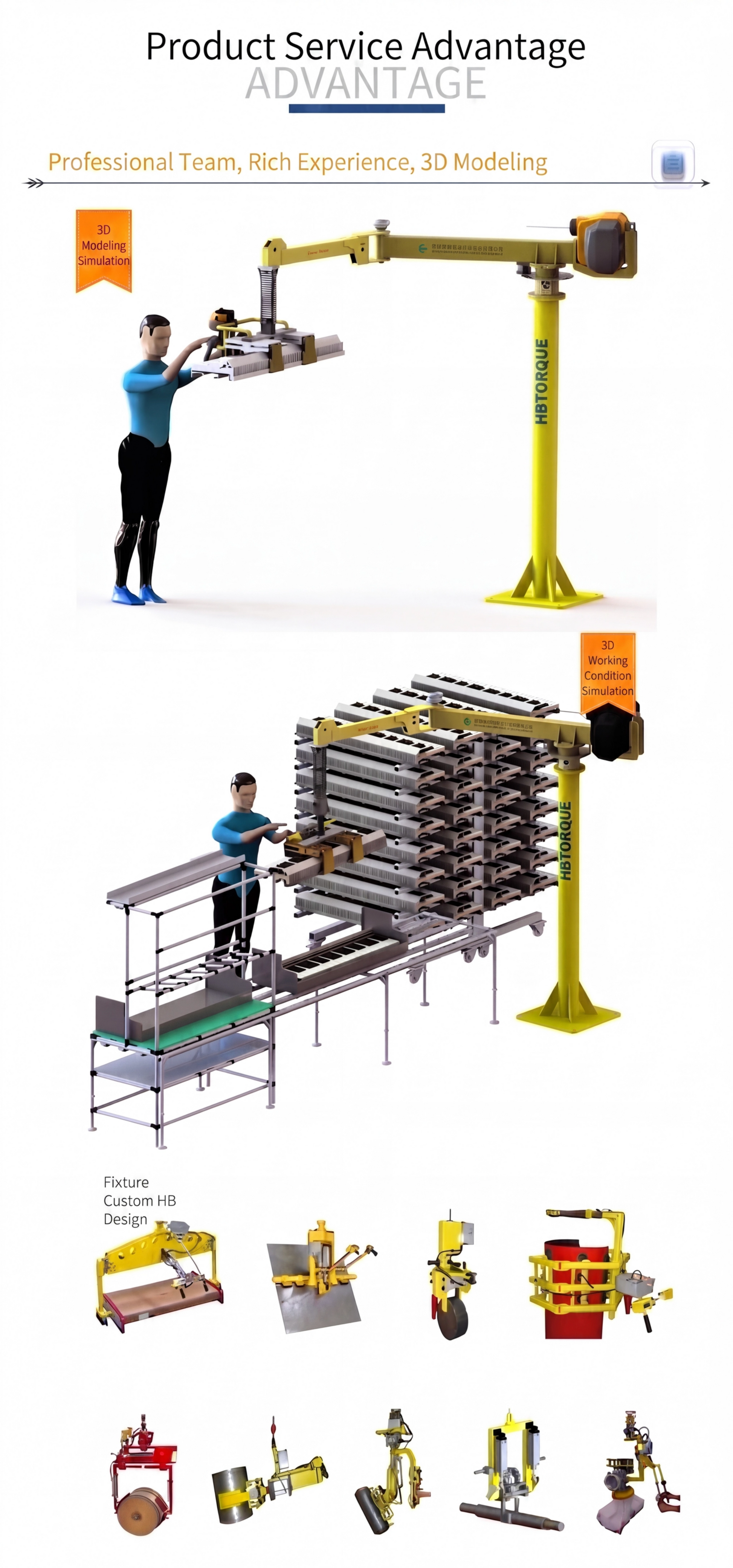 HB Torque intelligent folding arm suspension manipulator for industrial assembly