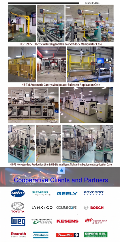 Real world applications of HB Torque zero-gravity manipulators in automotive and EV assembly lines