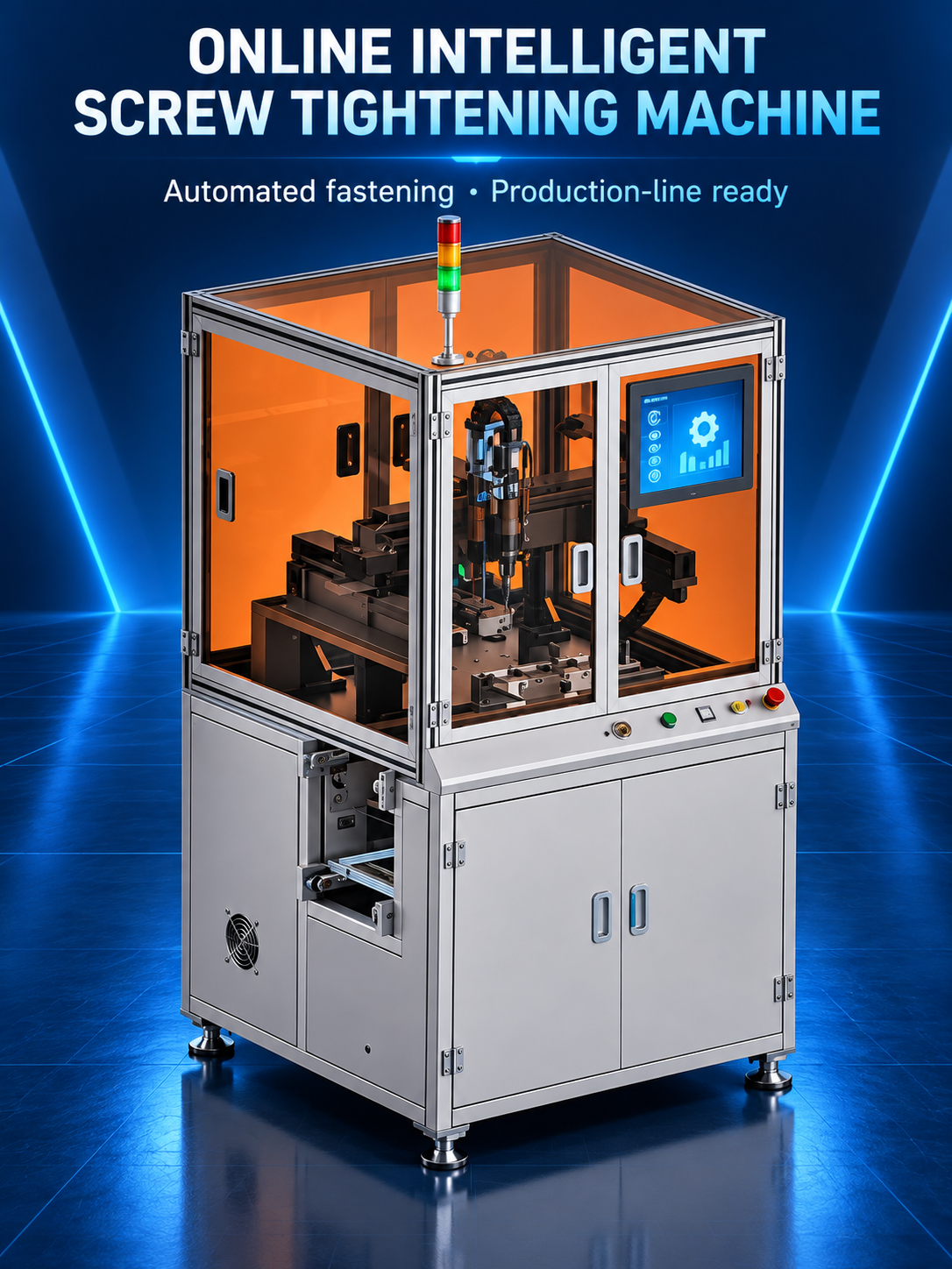 HB Torque online intelligent screw tightening machine automated fastening cell