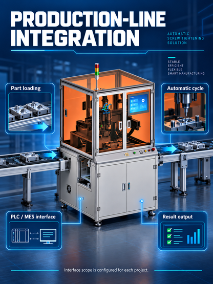Online screw tightening machine production line PLC MES and result interface