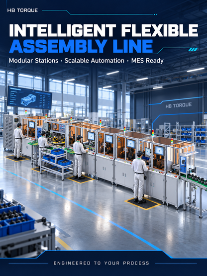 HB Torque intelligent flexible assembly line with modular connected stations