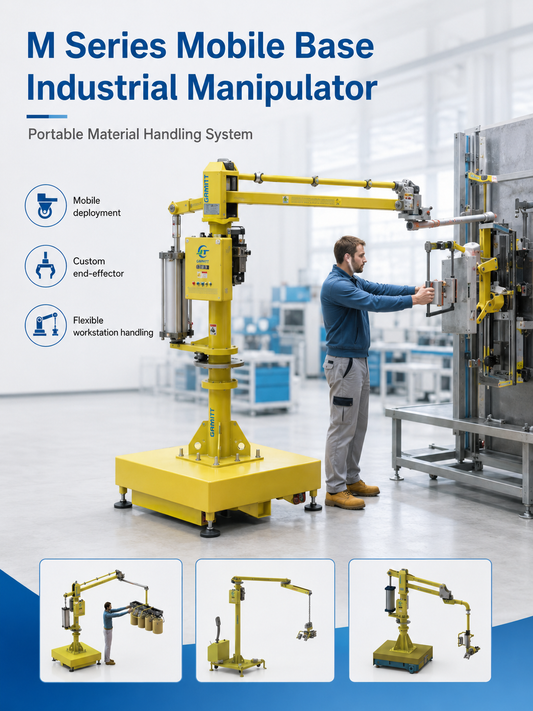 M Series mobile base industrial manipulator portable material handling system
