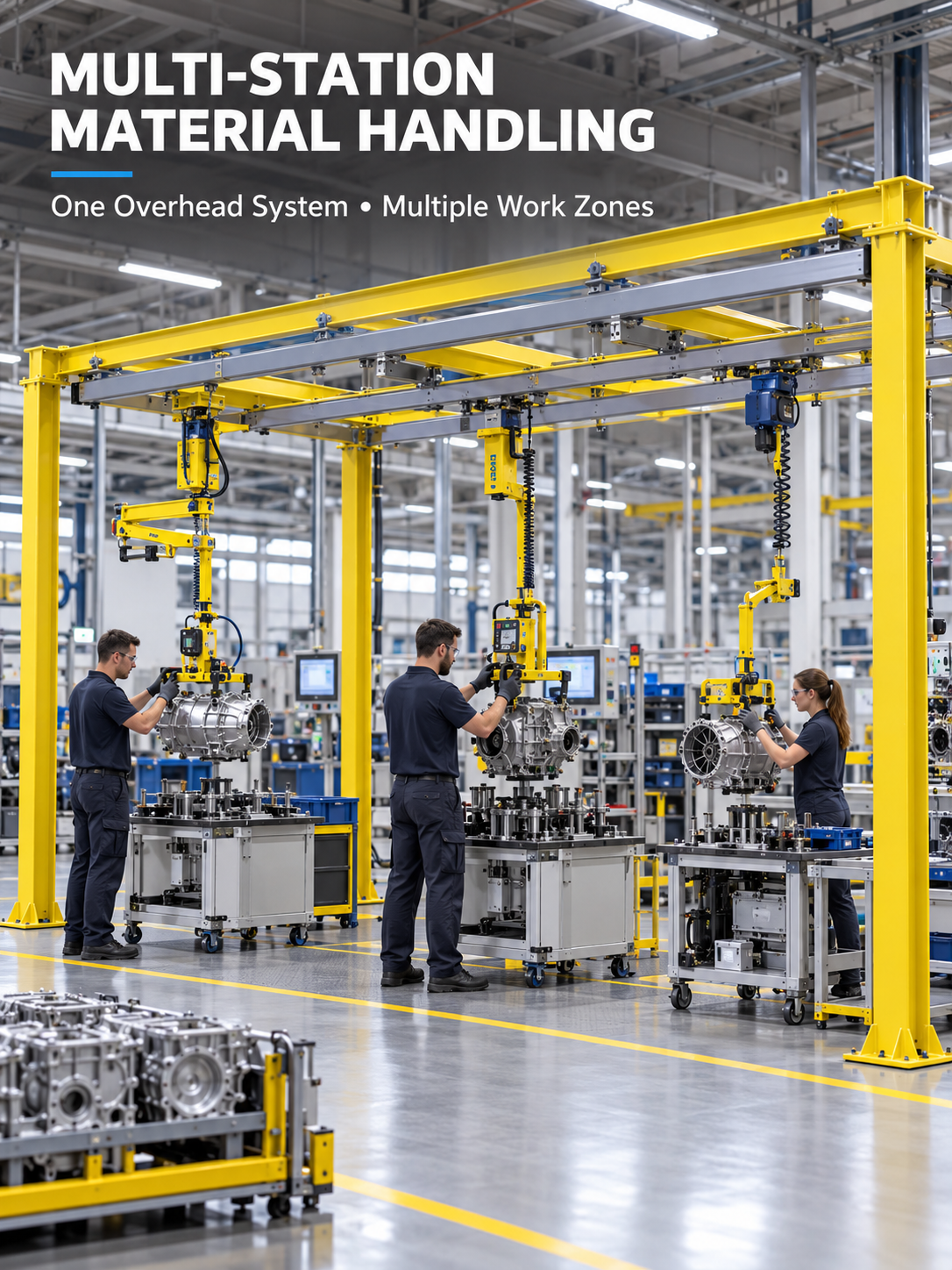 S Series multi-station overhead material handling application
