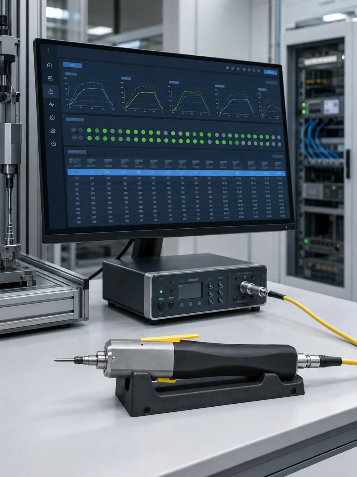 Tightening result history and MES-ready data traceability workstation