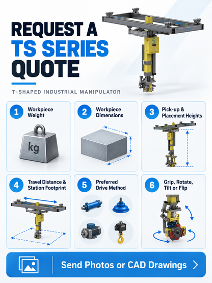 TS Series industrial manipulator RFQ information checklist