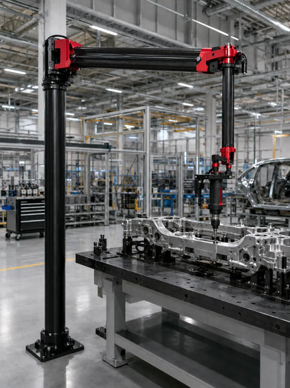 YEBO YBA-B008 LA large-range carbon-fiber articulated folding torque arm workstation