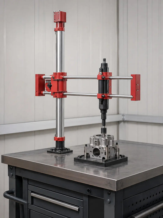 HB Torque YEBO YBA-B008 Push-Pull Torque Arm Workstation with rigid mechanical tool clamp